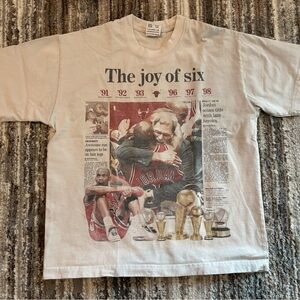 Vintage Chicago Bulls Six-Time World Champions T-Shirt